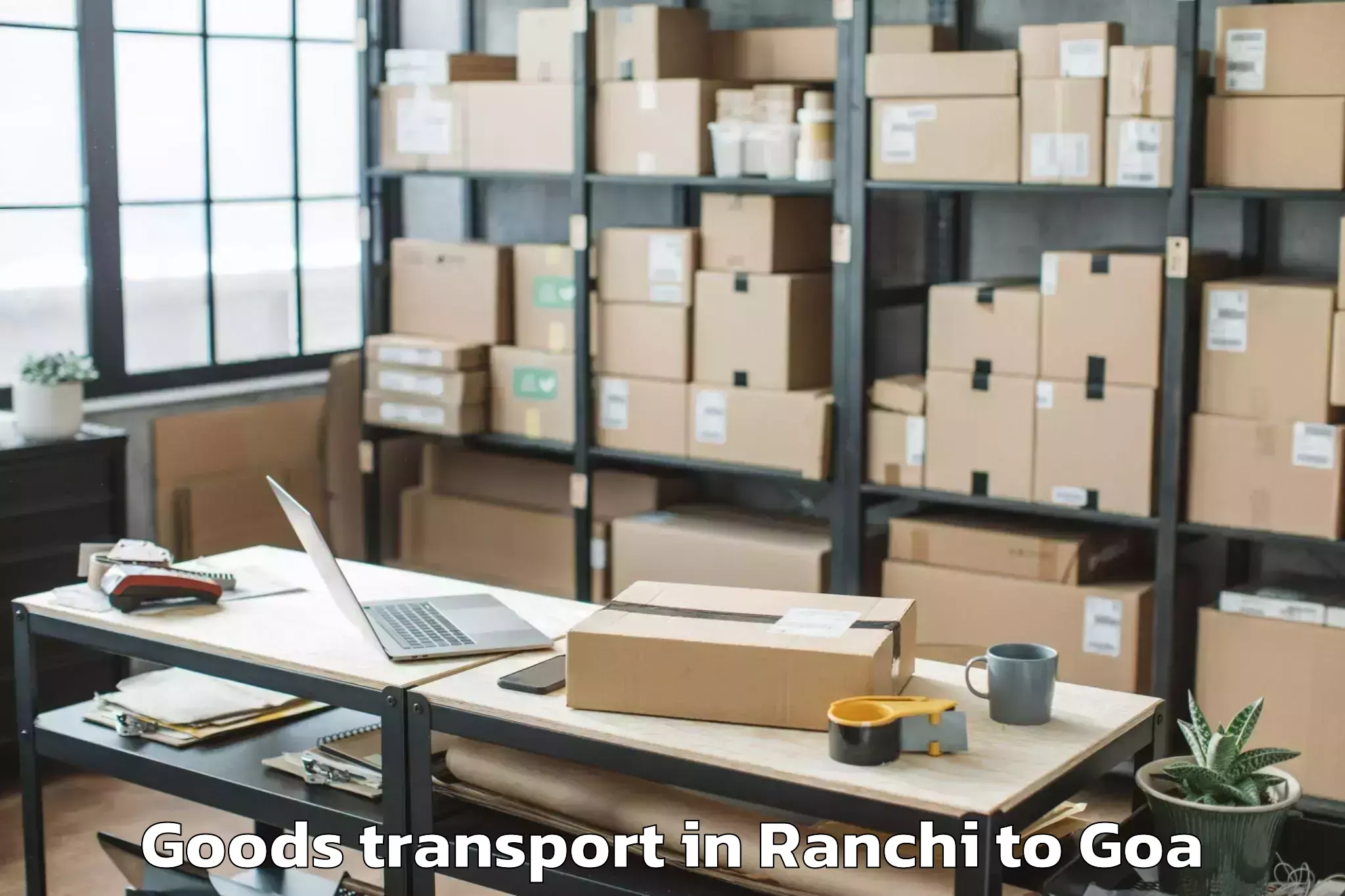 Easy Ranchi to Quepem Goods Transport Booking